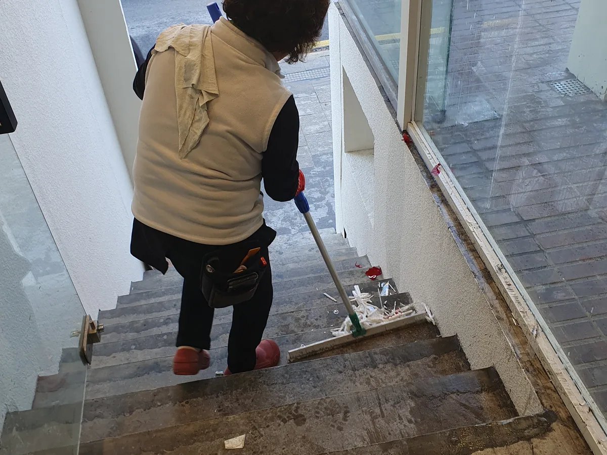 미추홀구 학익동 건물 탕비실 직원 휴게공간 위생청소 사례 - 행진크린